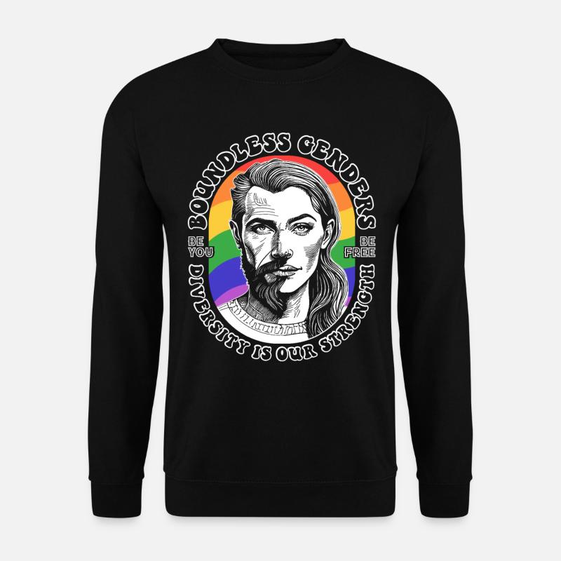 Diversity Shirt : LGBTQ et force illimitée. - Sweat-shirt Unisexe - noir