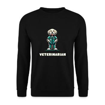 Carrière professionnelle vétérinaire - Sweat-shirt Unisexe - noir - Devant - Alina (178cm) & Michal (187cm)
