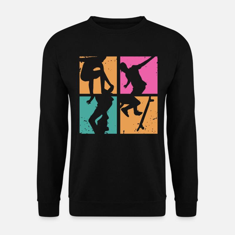 Skater Skateboard Skate - Unisex Pullover - Schwarz