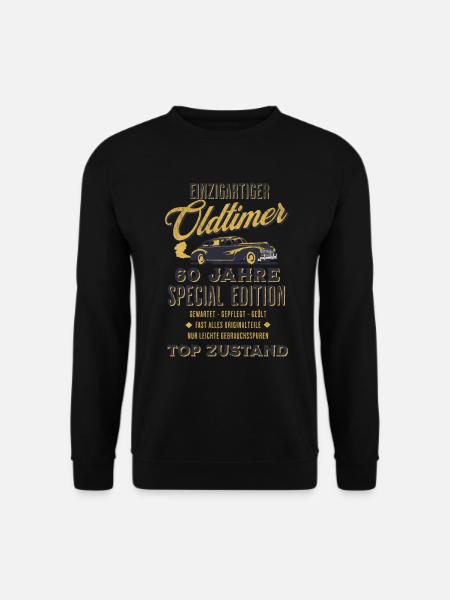 60. Geburtstag Oldtimer TOP ZUSTAND - Unisex Pullover - Schwarz