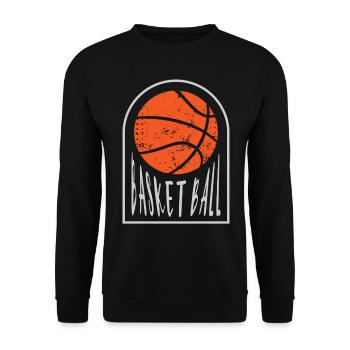 Basketball Basketball Players - Unisex Sweatshirt - black - Front - Alina (178cm) & Michal (187cm)