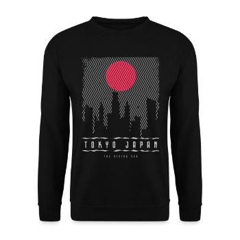 Tokyo Japan - Unisex Pullover - Schwarz - Vorne - Alina (178cm) & Michal (187cm)