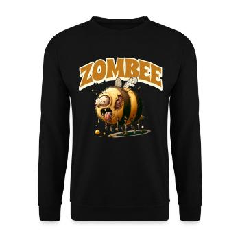Abeille zombie Zombee - Sweat-shirt Unisexe - noir - Devant - Alina (178cm) & Michal (187cm)