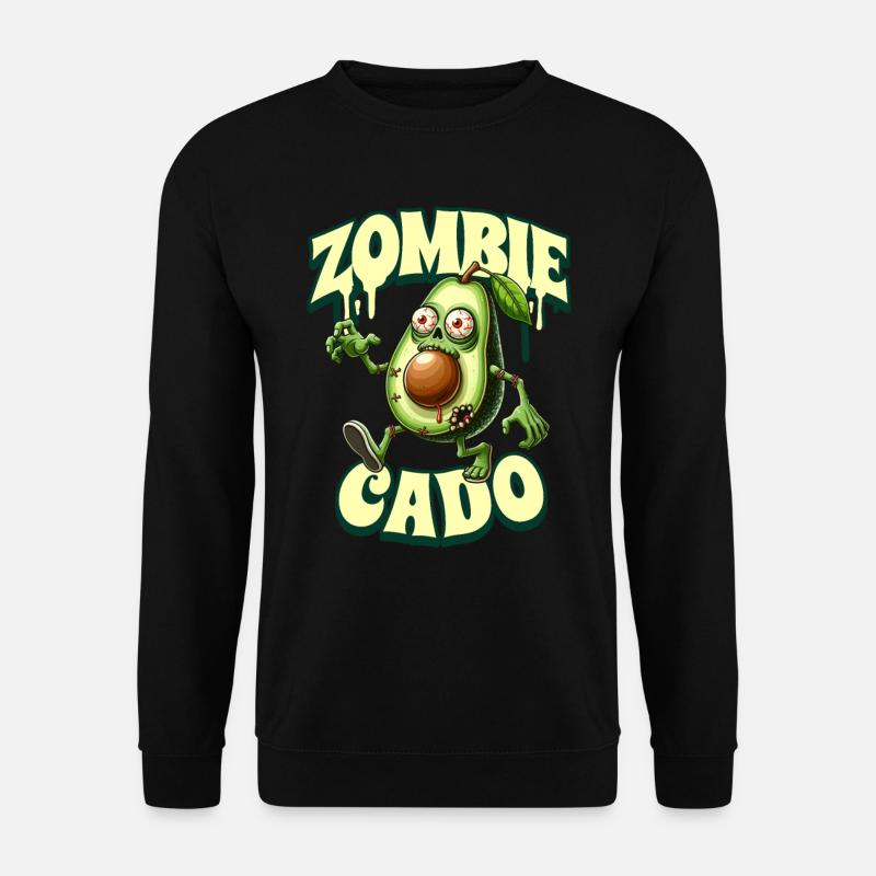 Zombie Avocado Zombiecado - Unisex Sweatshirt - black