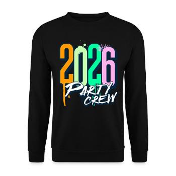 Équipe de fête 2026 - Sweat-shirt Unisexe - noir - Devant - Alina (178cm) & Michal (187cm)