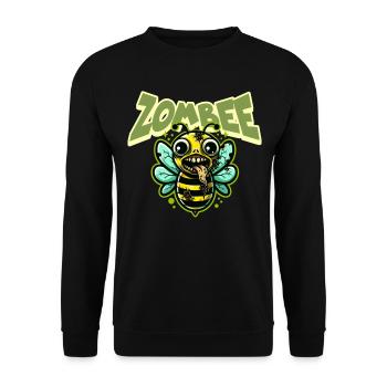 Abeille zombie Zombee - Sweat-shirt Unisexe - noir - Devant - Alina (178cm) & Michal (187cm)