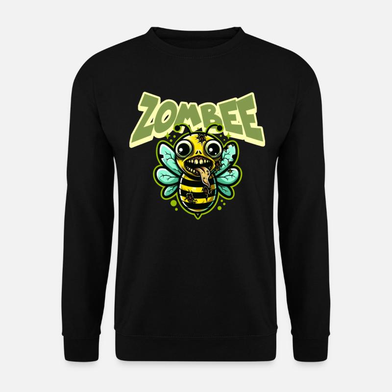 Zombie Biene Zombee - Unisex Pullover - Schwarz