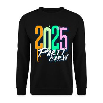 Équipe de fête 2025 - Sweat-shirt Unisexe - noir - Devant - Alina (178cm) & Michal (187cm)