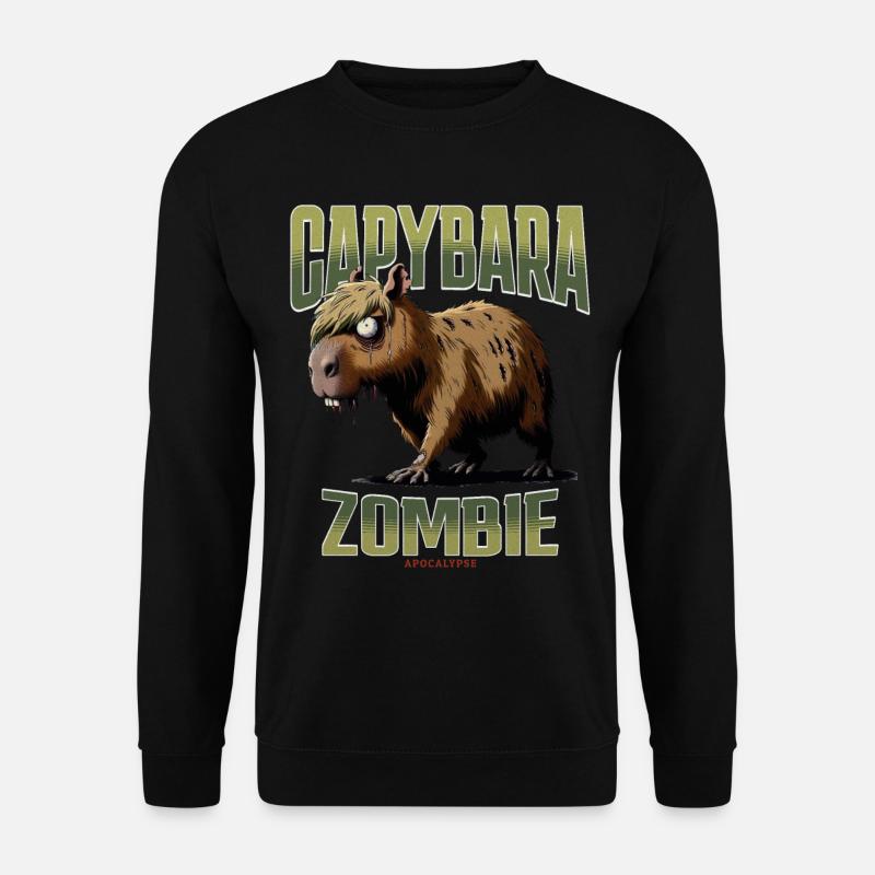 Capybara Zombie - Sweat-shirt Unisexe - noir
