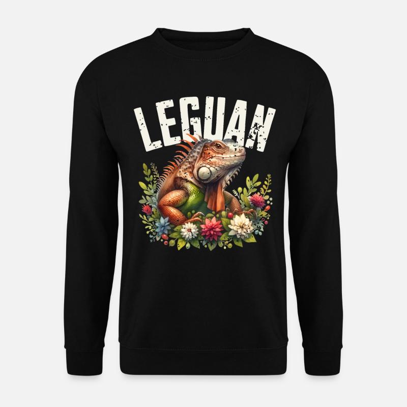 Leguan - Unisex Pullover - Schwarz
