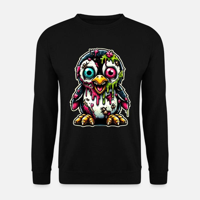 Pingouin Zombie - Sweat-shirt Unisexe - noir