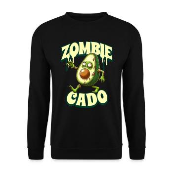 Zombie Avocat Zombie Cado - Sweat-shirt Unisexe - noir - Devant - Alina (178cm) & Michal (187cm)