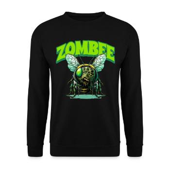 Abeille zombie Zombee - Sweat-shirt Unisexe - noir - Devant - Alina (178cm) & Michal (187cm)