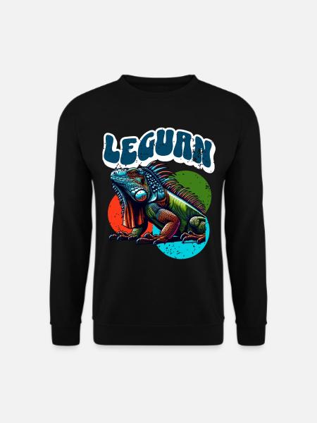 Leguan - Unisex Pullover - Schwarz