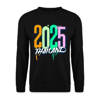 Voyage de vacances en Thaïlande 2025 - Sweat-shirt Unisexe - noir - Devant - Alina (178cm) & Michal (187cm)