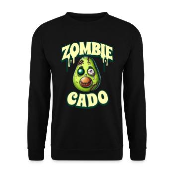 Zombie Avocat Zombie Cado - Sweat-shirt Unisexe - noir - Devant - Alina (178cm) & Michal (187cm)
