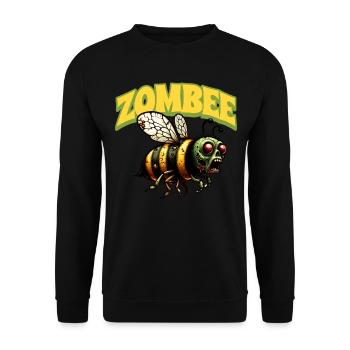 Abeille zombie Zombee - Sweat-shirt Unisexe - noir - Devant - Alina (178cm) & Michal (187cm)