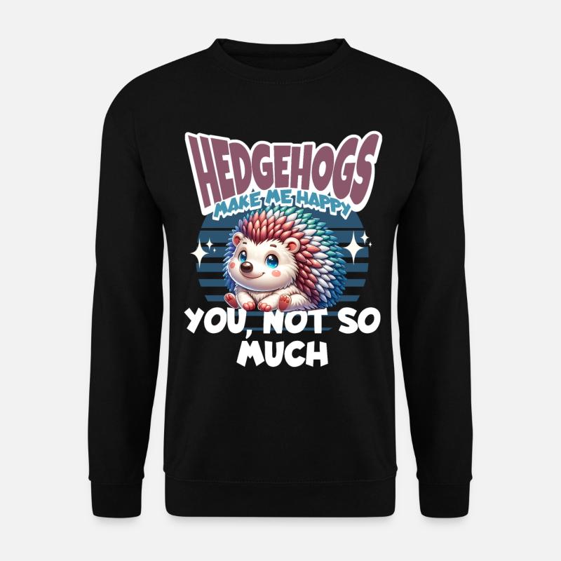 Hedgehog - Unisex Sweatshirt - black