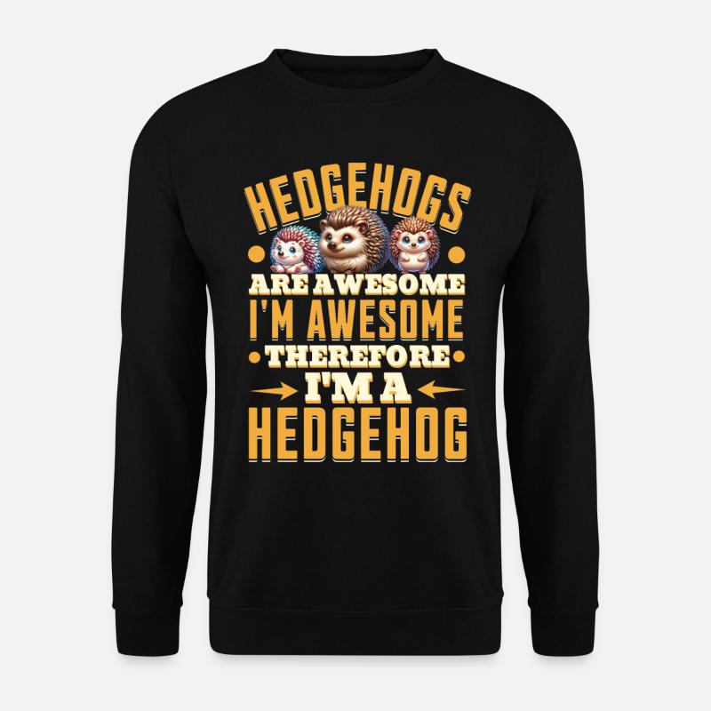 Hérisson - Sweat-shirt Unisexe - noir