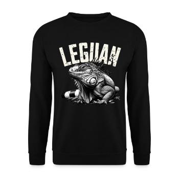 Leguan - Unisex Pullover - Schwarz - Vorne - Alina (178cm) & Michal (187cm)