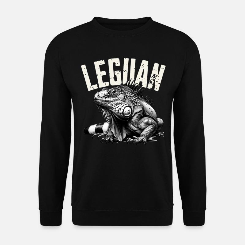 Leguan - Unisex Pullover - Schwarz