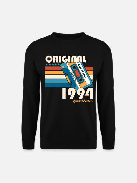 30. Geburtstag Kassette Juni 1994 Jahrgang 1994 - Unisex Pullover - Schwarz