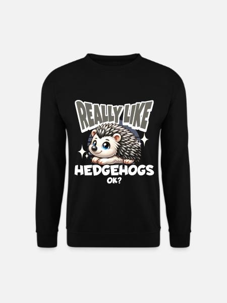 Hedgehog - Unisex Sweatshirt - black