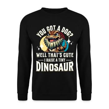 Bartagame Bartagamen Bearded Dragon - Unisex Sweatshirt - black - Front - Alina (178cm) & Michal (187cm)