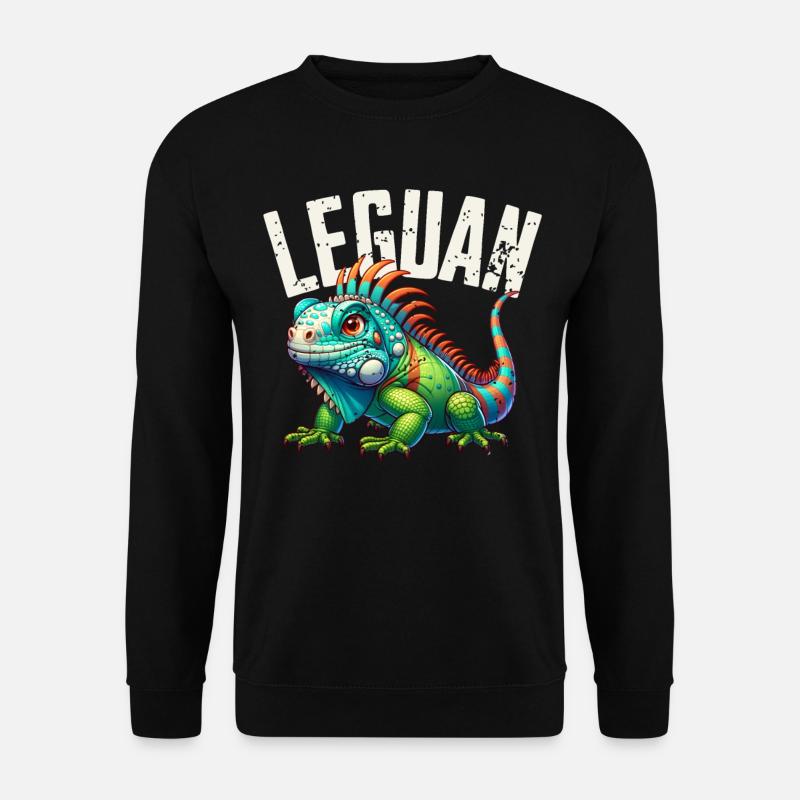 Leguan - Unisex Pullover - Schwarz