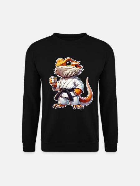 Bartagame Bartagamen Karate Samurai - Unisex Pullover - Schwarz