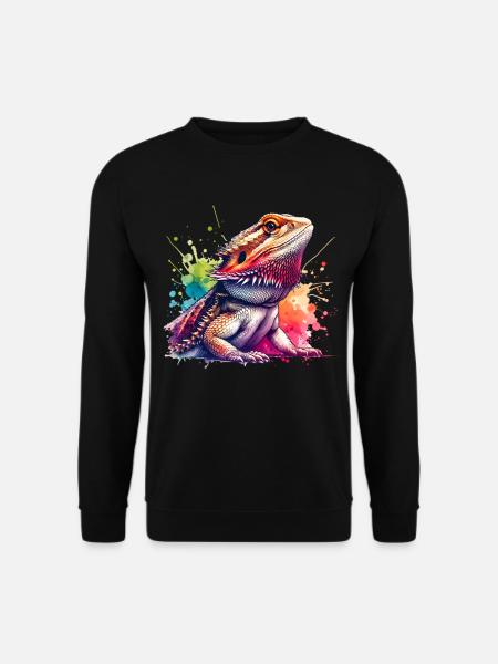 Bartagame Bartagamen Bearded Dragon - Unisex Pullover - Schwarz
