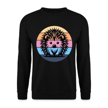 Hérisson - Sweat-shirt Unisexe - noir - Devant - Alina (178cm) & Michal (187cm)