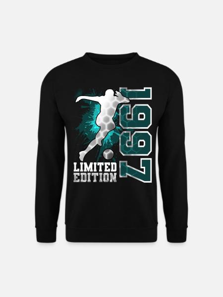 1997 Geboren Fußball Limited Edition Geburtstag - Unisex Pullover - Schwarz