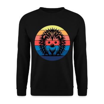 Hérisson - Sweat-shirt Unisexe - noir - Devant - Alina (178cm) & Michal (187cm)