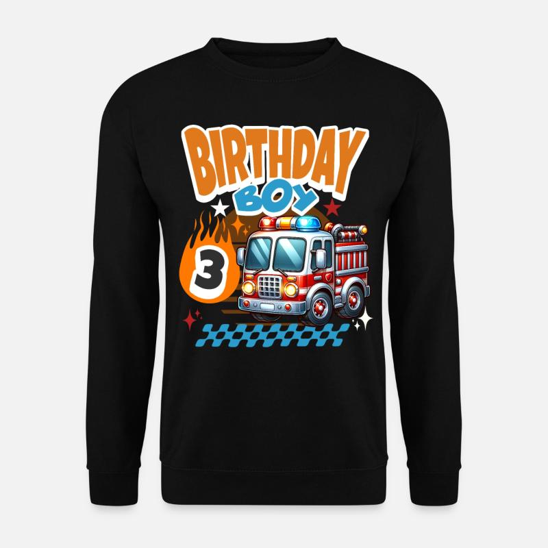 3rd Birthday Fire Brigade - Unisex Sweatshirt - black