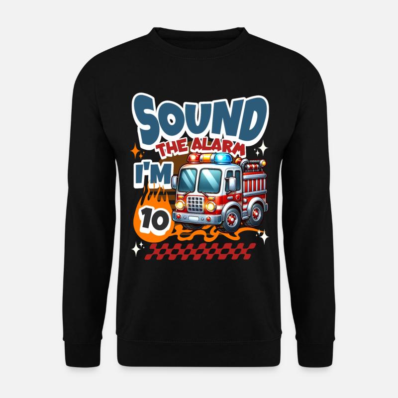 10th Birthday Fire Brigade - Unisex Sweatshirt - black