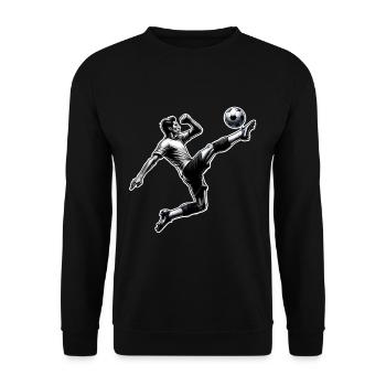 Football - Sweat-shirt Unisexe - noir - Devant - Alina (178cm) & Michal (187cm)