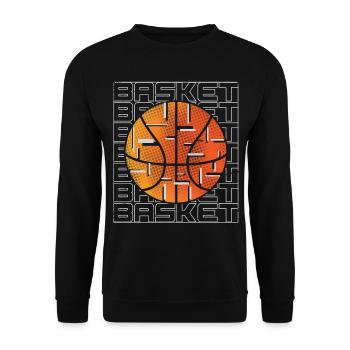 Basket-ball Joueurs de basket-ball - Sweat-shirt Unisexe - noir - Devant - Alina (178cm) & Michal (187cm)