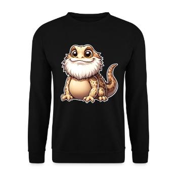 Bearded dragons - Unisex Sweatshirt - black - Front - Alina (178cm) & Michal (187cm)