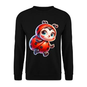 Marienkäfer - Unisex Pullover - Schwarz - Vorne - Alina (178cm) & Michal (187cm)