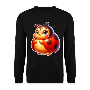 Coccinelle - Sweat-shirt Unisexe - noir - Devant - Alina (178cm) & Michal (187cm)