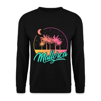 Majorca - Unisex Sweatshirt - black - Front - Alina (178cm) & Michal (187cm)