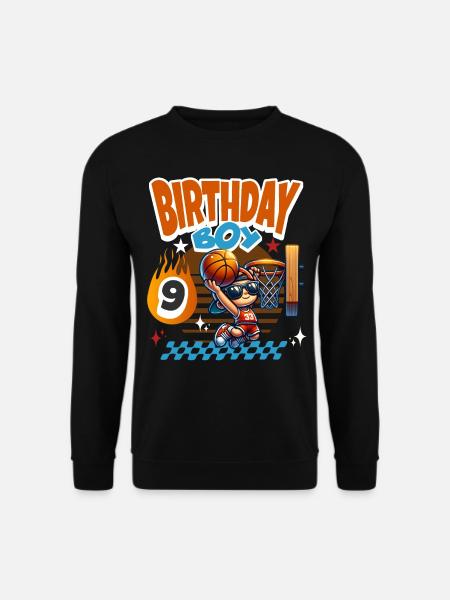 Basketball 9th Birthday - Unisex Sweatshirt - black