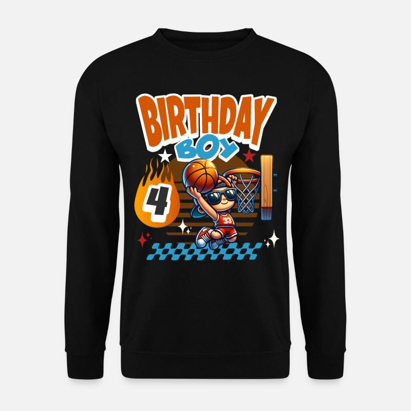 Basketball 4e anniversaire - Sweat-shirt Unisexe - noir