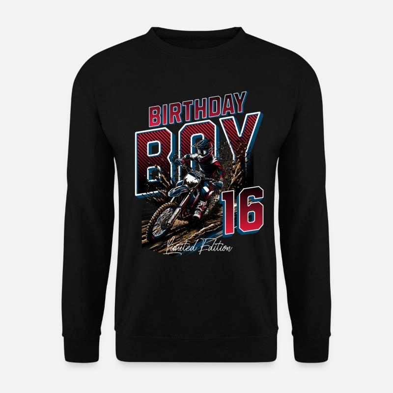 16e anniversaire de motocross - Sweat-shirt Unisexe - noir