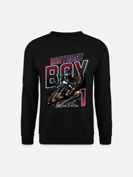 Motocross 1st Birthday - Unisex Sweatshirt - black