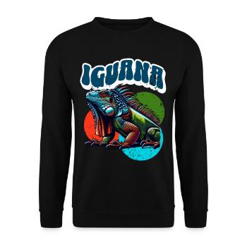Leguan - Unisex Pullover - Schwarz - Vorne - Alina (178cm) & Michal (187cm)
