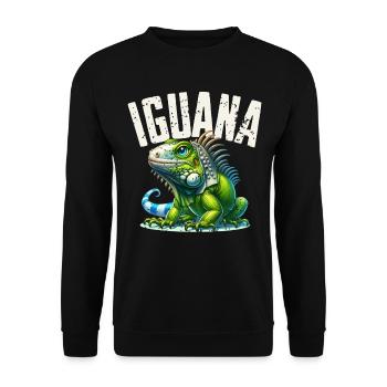 Leguan - Unisex Pullover - Schwarz - Vorne - Alina (178cm) & Michal (187cm)
