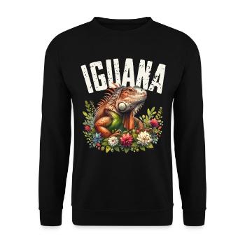 Leguan - Unisex Pullover - Schwarz - Vorne - Alina (178cm) & Michal (187cm)