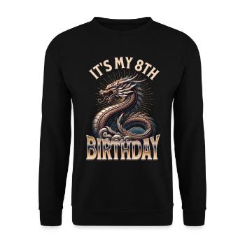 Dragon 8ème anniversaire Dragon - Sweat-shirt Unisexe - noir - Devant - Alina (178cm) & Michal (187cm)